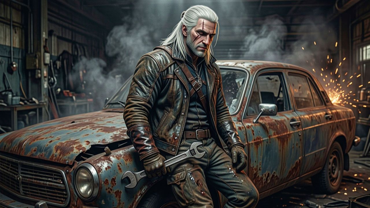 🔧 Этот Ведьмак станет миллионером! Стрим 1: Из БОМЖА в ТОП-Механики| 9 DLC