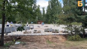 В Городском парке ведётся благоустройство событийной площади