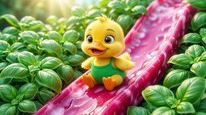 🥦🍅УТЁНОК КРЯ НА ОВОЩНОЙ ГОРКЕ: обучающая мультик‑песенка для малышей — учим овощи весело!