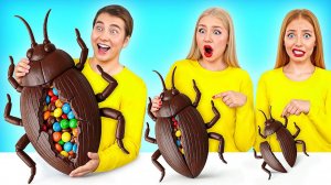 Большая, Средняя или Маленькая Тарелка Челлендж _ Вкусные Кулинарные Хитрости
