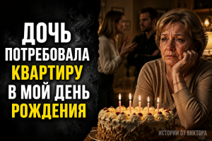 В день рождения дочь потребовала у меня квартиру