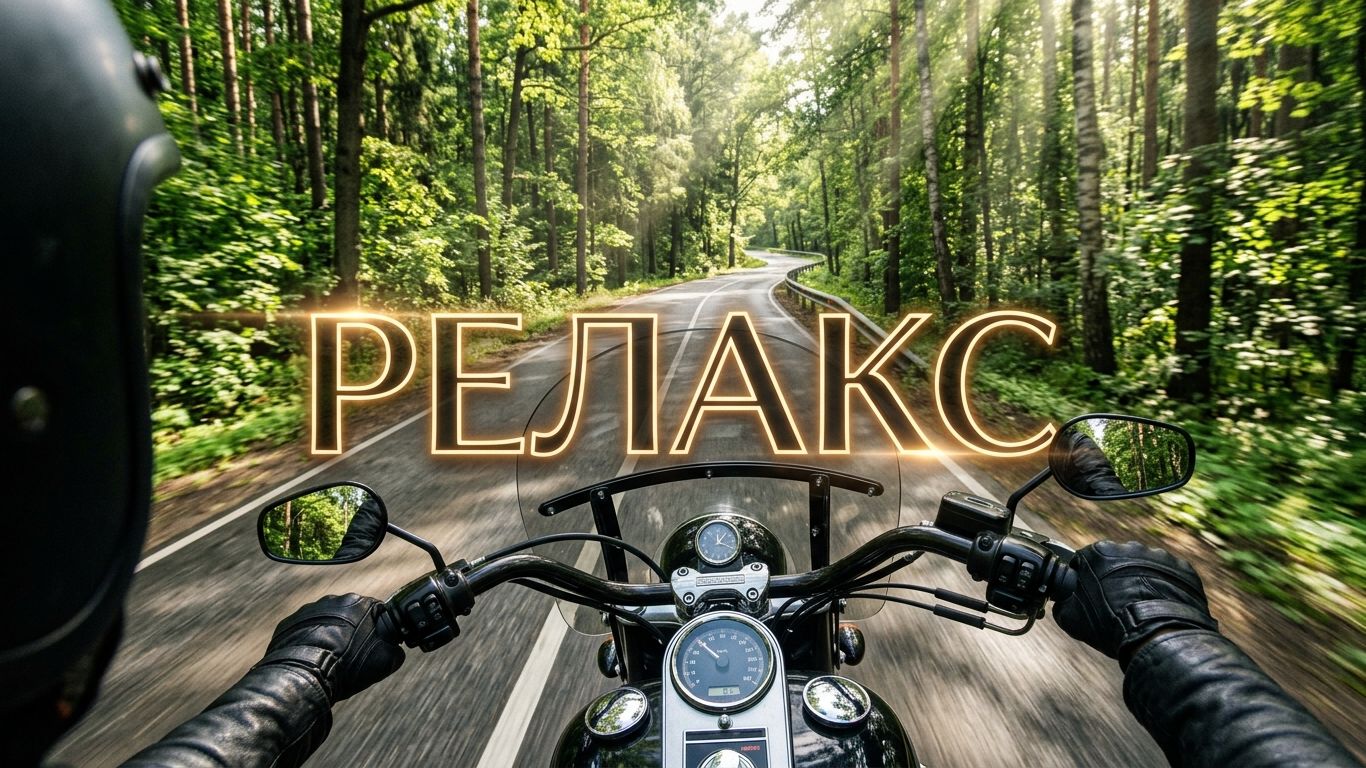 🌲 РЕЛАКС В ЛЕСУ: Медитативная поездка на Harley Davidson | Чистый звук двигателя (ASMR) 🏍️
