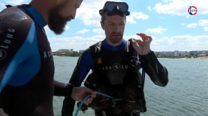 Севастопольские водолазы провели учения по спасению человека на глубине
