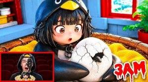 ⚠️ НЕ СМОТРИ GUGUGAGA PENGUIN В 3:00 НОЧИ!! 👿🚨 Злой Пингвин ожил! БЕГИ ИЗ КОМНАТЫ! 🐧🎈