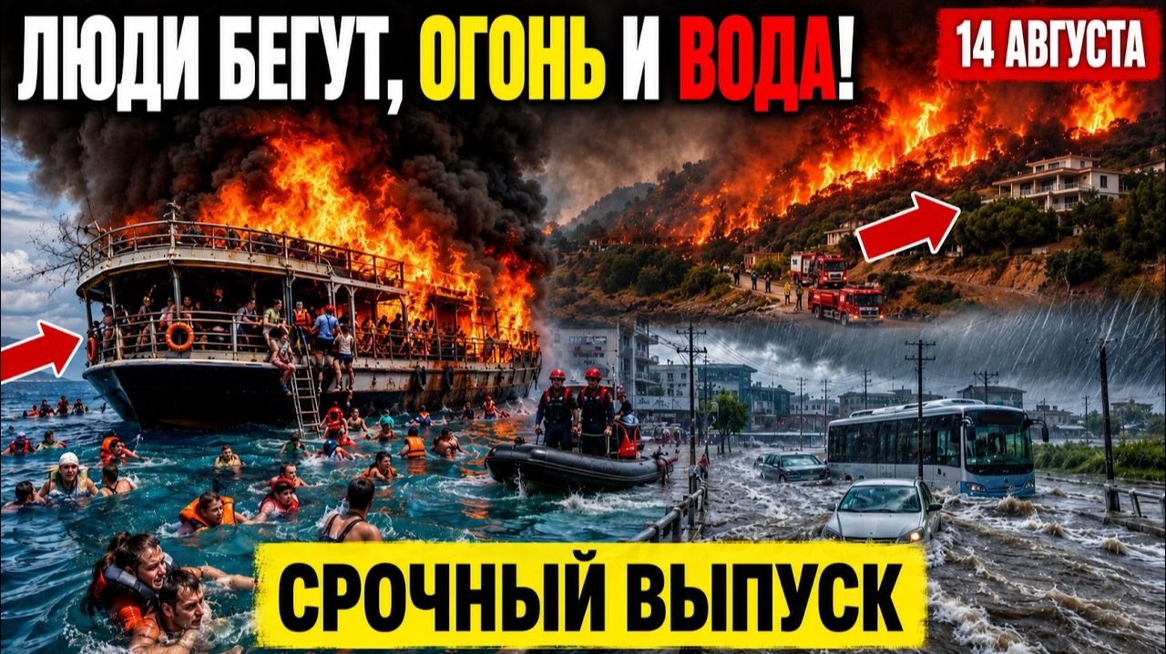 Новости Сегодня 14.08.2026 - Срочный выпуск❗ ЧП❗ Россия❗ Пожар в Хорватии❗ Тайфун накрыл Японию❗