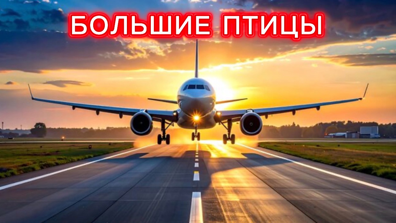 Большие птицы в небе ✈️
