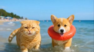 🌟Добрые Детские Мультики , Мама кошка и ее маленький котенок 🐱