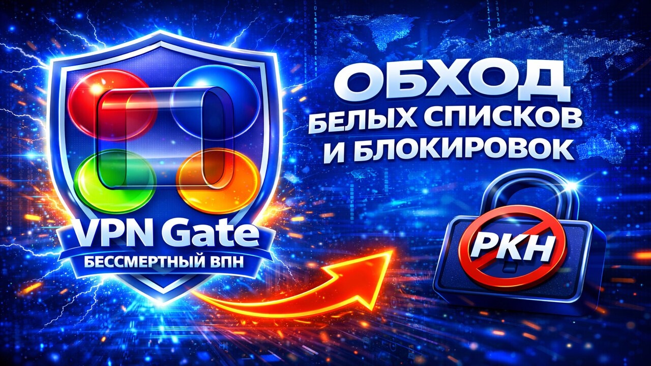 Обход белых списков и блокировок - VPN Gate гайд