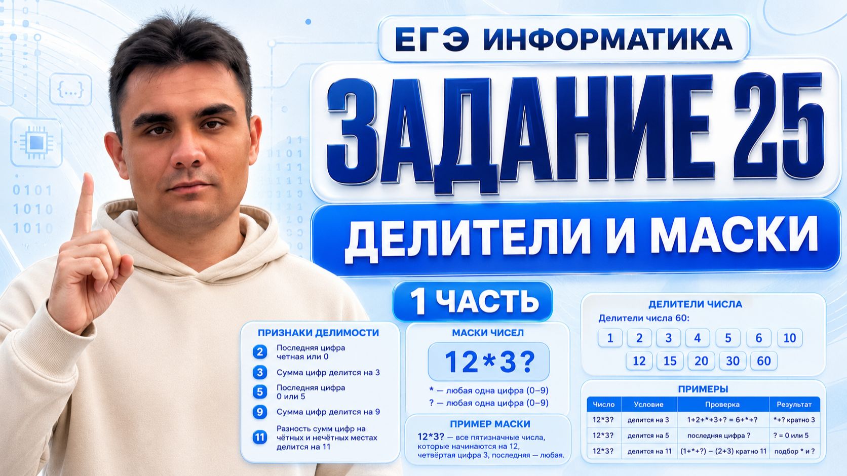Задание 25 ЕГЭ по информатике | Делители и маски — Часть 1