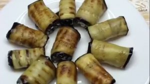 Рулетики из баклажана