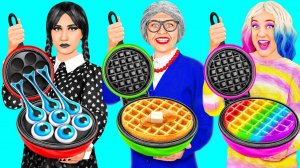Кулинарный Челлендж# Уэнсдей Против Бабушки # Лайфхаки для Родителей от Fun Challenge