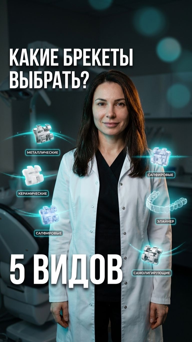 Какие брекеты выбрать: металл, керамика, сапфир, лингвальные, элайнеры 🦷
