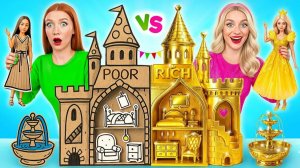 Строим Удивительный Кукольный Домик Дорогой vs Дешевый Челлендж _ Смешные Моменты от