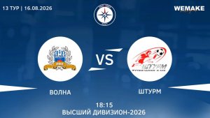 Волна - Штурм | Высший дивизион | 13 Тур