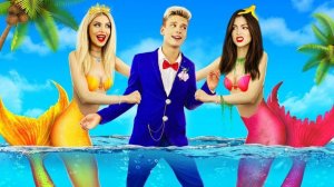 БОГАТАЯ VS БЕДНАЯ РУСАЛКА _ Меня усыновила Русалка-Миллиардер! Эпичные моменты под водой
