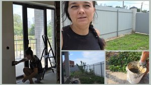 363 РЕМОНТ В ДОМЕ НА ЮГЕ.  ПРИВЁЗ МЕТАЛЛ ЗАГРУНТОВАЛА  СТЕНЫ. АРБУЗЫ