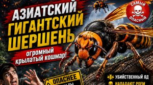 АЗИАТСКИЙ ГИГАНТСКИЙ ШЕРШЕНЬ - огромный крылатый кошмар!