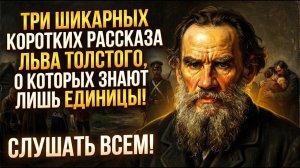 Лев Толстой - Три коротких рассказа | аудиорассказ слушать