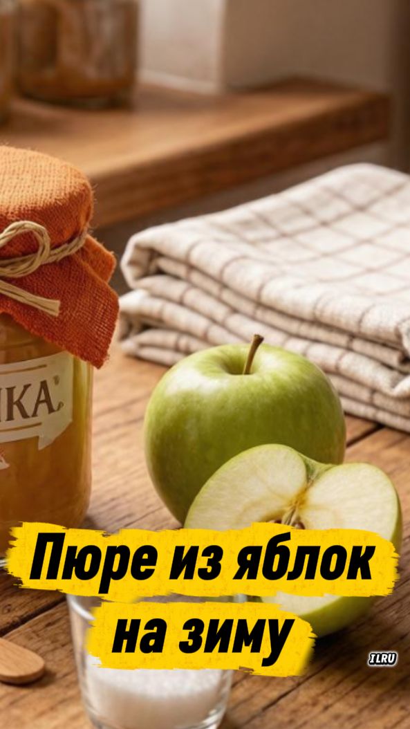 Яблочное пюре — быстрый рецепт вкусной заготовки на зиму 🍎