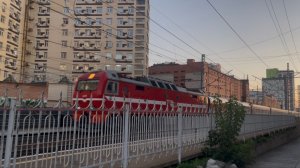 «Красный с монгольским!» ЭП2К-080 с поездом №924 Москва-Улан Батор