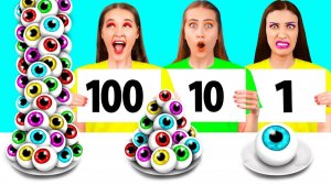 100 Слоев Еды Челлендж # Сумасшедшие Кулинарные Идеи от Fun Challenge