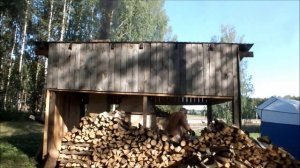 Обжиг керамики в дровянной печи, с.Рябово, Кировская область, август 2016г.
