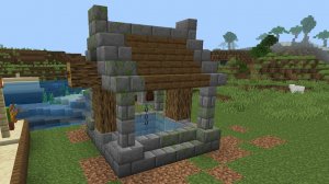 как построить средневековый колодец в Minecraft
