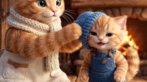 Мультики для детей. Забавная семья котиков. Для малышей. Добрые мультфильмы