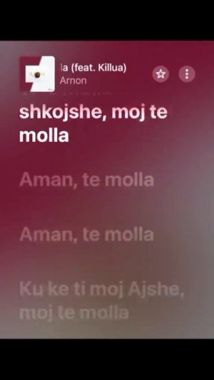 Песня «Te Molle»—Arnon