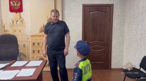 Ирина Волк: В Кузбассе полицейские познакомили восьмилетнего мальчика со службой в Госавтоинспекции