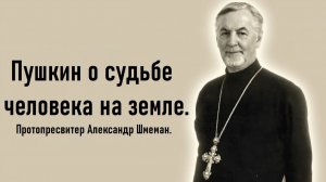Эпиграф к судьбе человека на земле. Протопресвитер Александр Шмеман.