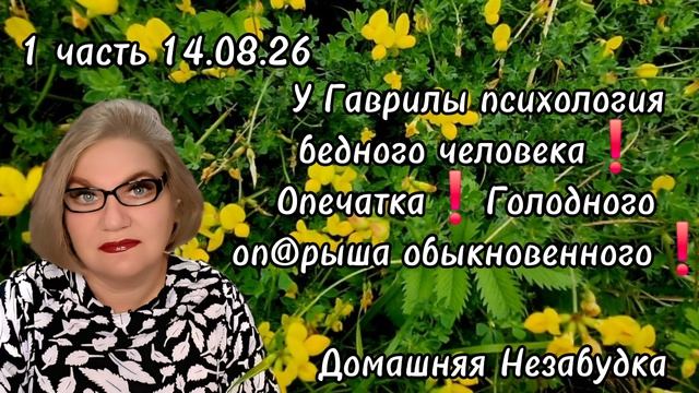 1 часть. У Гаврилы психология бедного человека❗️Опечатка❗️Голодного оп@рыша обыкновенного❗️