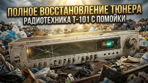 Полное восстановление некомплектного тюнера Радиотехника Т-101 с помойки