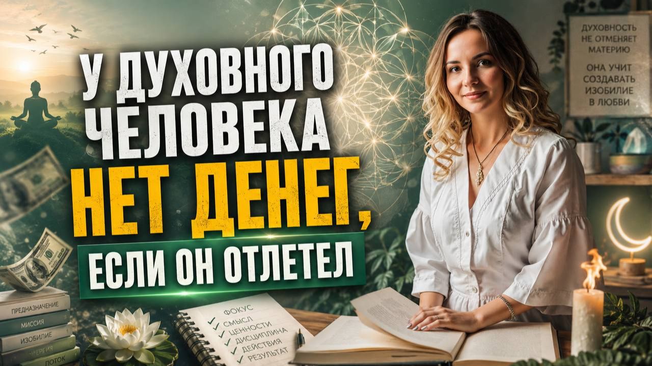 У духовного человека нет денег, если он отлетел