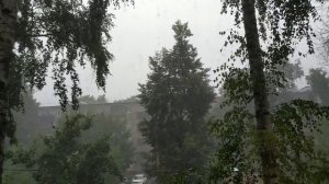 Гроза и ливень в августе