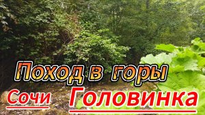 Поход в горы. Сочи. Головинка. Матросская щель.