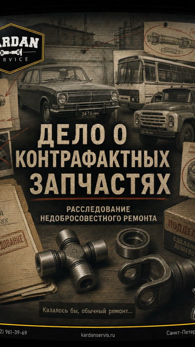 Дело о контрафактных деталях - от КарданСервис
