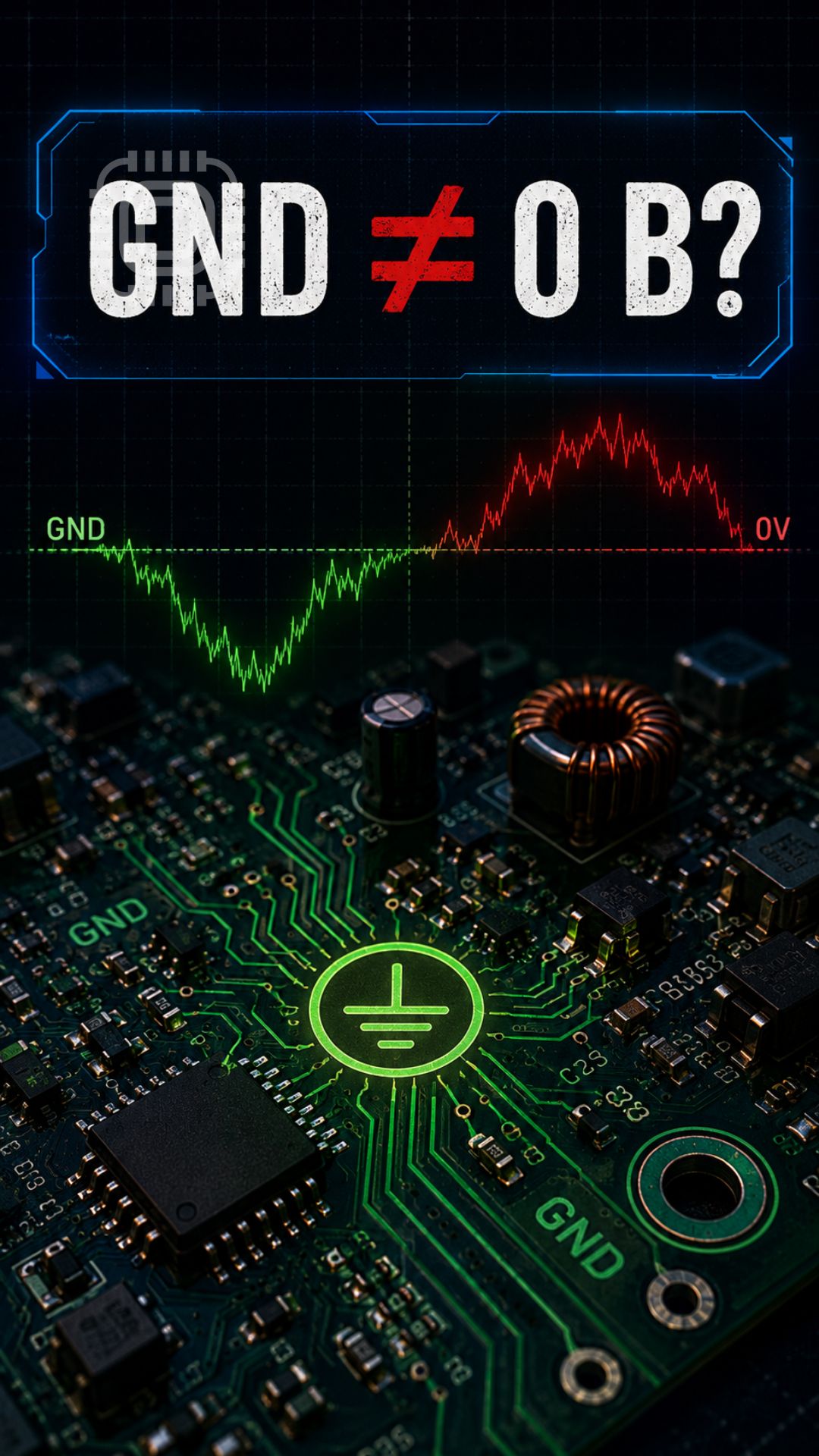 Почему GND может быть не равен 0 В?