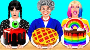Кулинарный Челлендж# Уэнсдей Против Бабушки # Смешные Челленджи от Fun Challenge