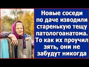 Новые соседи по даче изводили старенькую тещу патологоанатома  То, как их проучил зять