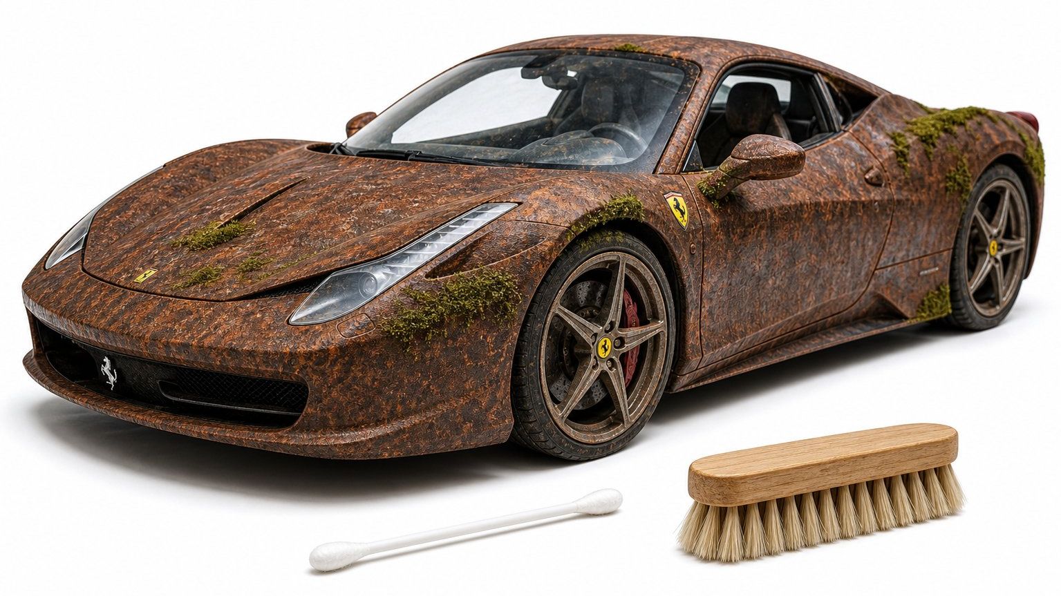 Restoration Abandoned Ferrari 456 Model Car - Full Restoration Process