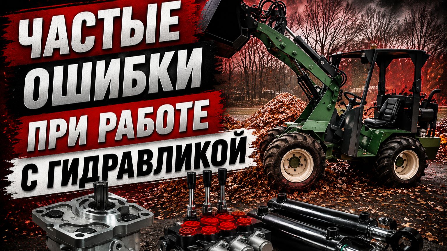 Частые ошибки при работе с гидравликой