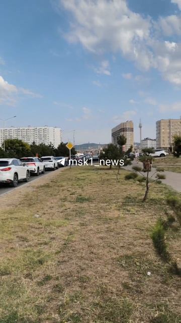 Очередь на заправку в Анапе