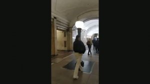 Станция метро Семёновская интерьер, пассажиры, поезда Москва Фрагмент 20