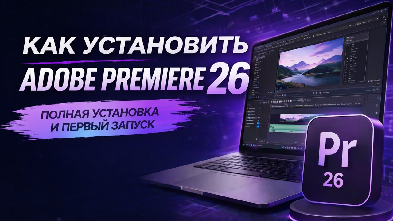 Как скачать и установить Premiere Pro 2026 | Быстро и просто
