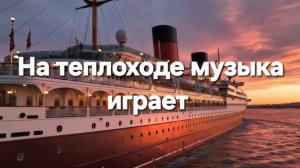 На теплоходе музыка играет