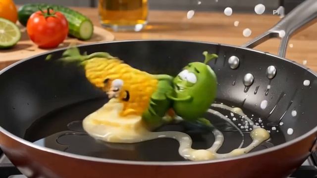 Маленькая горошинка и кукурузка