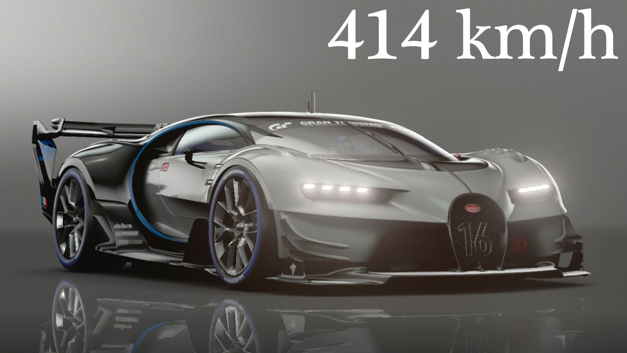 Gran Turismo Sport - Bugatti VISION GRAN TURISMO GR.1 - 414 Km/h Top Speed