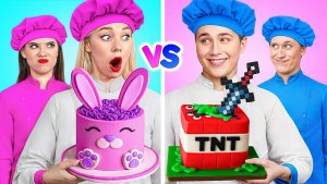 Кулинарный Челлендж_ Мальчики VS Девочки _ Эпичная Битва с Едой