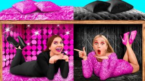 Секретный Домик Под Кроватью # Богатая vs Бедная Война Пранков от Fun Challenge